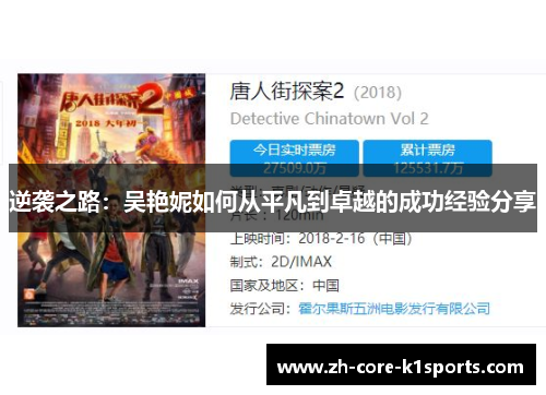 逆袭之路:吴艳妮如何从平凡到卓越的成功经验分享 逆袭之路:吴艳妮如何从平凡到卓越的成功经验分享